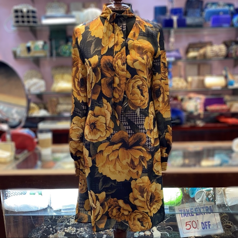 Yellow flower dress